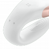 Satisfyer Double Love - wibrator z aplikacją dla par (biały)